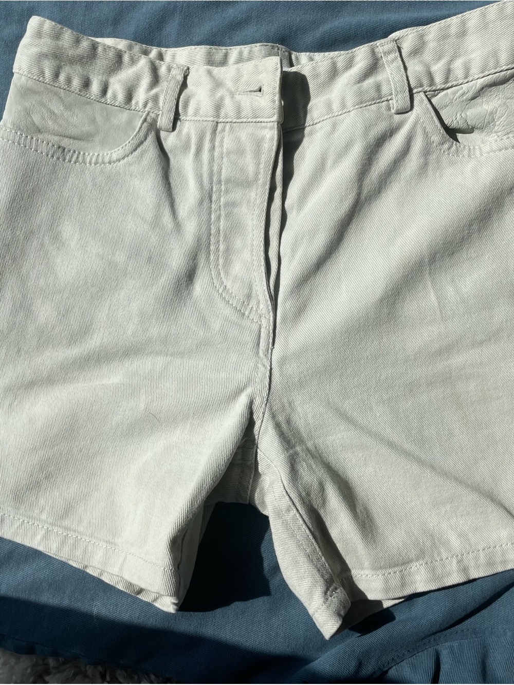 Alexander Wang Light Gray Flat Front Men's Shorts